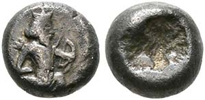 bis Dareios II. (423-405) - 1/8 Siglos (0,66 ... 