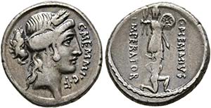 C. Memmius C.f. - Denarius (3,93 g), Roma, ... 