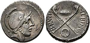 D. Iunius Brutus Albinus - Denarius (3,90 ... 