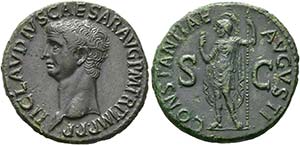Claudius (41-54) - As (12,09 g), Roma, 42-43 ... 