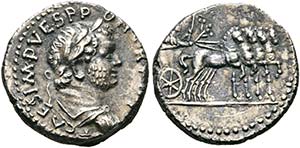 Titus (79-81) - Denarius (3,28 g), Antiochia ... 