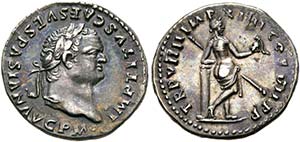 Titus (79-81) - als Augustus. Denarius (3,22 ... 