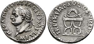 Titus (79-81) - Denarius (3,10 g), Roma, ... 