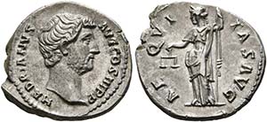 Hadrianus (117-138) - Denarius (3,20 g), ... 