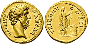 L. Aelius Caesar (136-138) - Aureus (7,10 ... 
