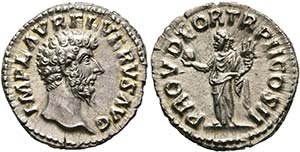 Lucius Verus (161-169) - Denarius (3,32 g), ... 