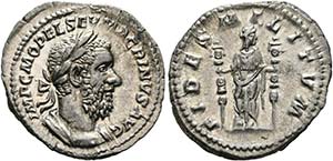 Macrinus (217-218) - Denarius (3,55 g), ... 