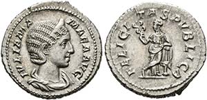 Iulia Mamaea (222-235) - Denarius (3,24 g), ... 