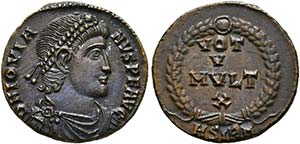 Iovianus (363-364) - AE-3 (3,36 g), Sirmium ... 