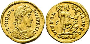 Theodosius I. (379-395) - Solidus (4,50 g), ... 