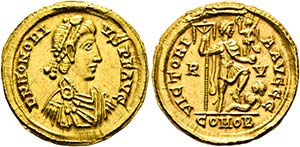 Honorius (393-423) - Solidus (4,45 g), ... 