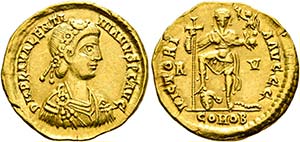 Valentinianus III. (425-455) - Solidus (4,41 ... 