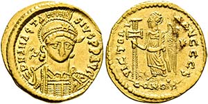 Anastasius I. (491-518) - Solidus (4,44 g), ... 