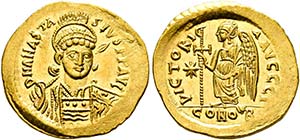 Anastasius I. (491-518) - Solidus (4,46 g), ... 
