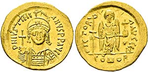 Iustinianus I. (527-565) - Solidus (4,52 g), ... 