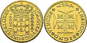 Joao V. 1706-1750 - 10000 Reis (26,73g) 1725 ... 