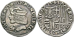 Wilhelm II. Paleologo 1494-1518 - Testone o. ... 