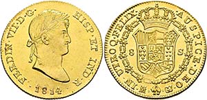 Ferdinand VII. 1808-1833 - 8 Escudos ... 