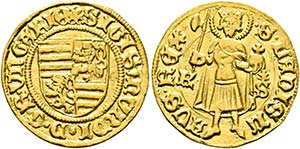 Sigismund 1387-1437 - Goldgulden (3,59g) o. ... 