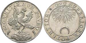 Leopold I. 1657-1705 - AR-Medaille (20,48g), ... 
