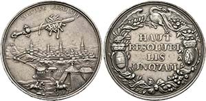 Leopold I. 1657-1705 - AR-Medaille (52,87g), ... 