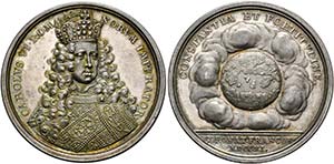 Karl VI. 1711-1740 - AR-Medaille (22,12g), ... 