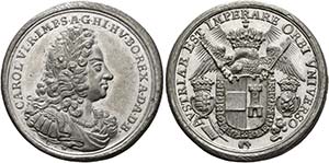 Karl VI. 1711-1740 - Zinn-Medaille (33mm) ... 