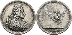 Karl VI. 1711-1740 - AR-Medaille (29,04g), ... 