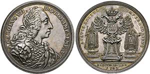 Karl VII. 1742-1745 - AR-Medaille (29,64g), ... 