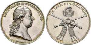 Leopold II. 1790-1792 - AR-Wahlspruch ... 