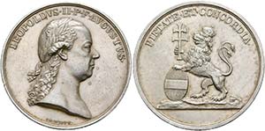 Leopold II. 1790-1792 - AR-Gnadenmedaille ... 