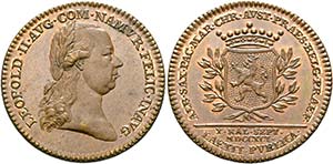 Leopold II. 1790-1792 - AE-Medaille (34mm) ... 