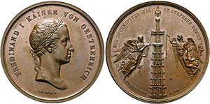 Ferdinand I. 1835-1848 - AE-Medaille (47mm) ... 