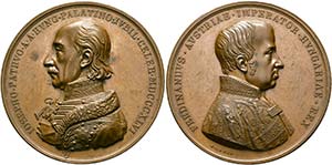 Ferdinand I. 1835-1848 - AE-Medaille (54mm) ... 