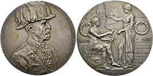 Franz Joseph 1848-1916 - AR-Medaille (127g), ... 