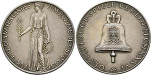Berlin - AR-Medaille (21,74g), (37mm) 1936 ... 