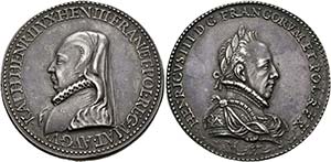 Heinrich III. 1574-1589 - AR-Medaille ... 