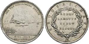 GIBRALTAR - AR-Medaille (46,33g) 1782 von ... 