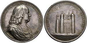 Charles II. 1678-1683 - AR-Medaille ... 