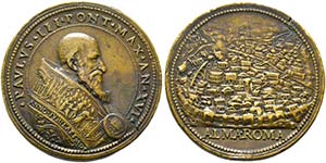 Paul III. 1534-1549 - Bronzemedaille (43mm) ... 