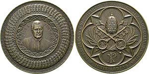 Pius X. 1903-1914 - AE-Medaille (60mm) 1903 ... 