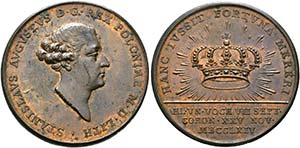 Stanislaus August 1764-1795 - AE-Medaille ... 
