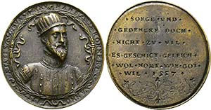 Danzig - Bronzegussmedaille 1539 Medailleur ... 