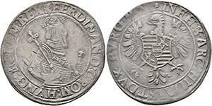Ferdinand I. 1521-1564 - Taler o. J. Wien ... 