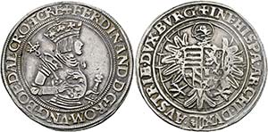 Ferdinand I. 1521-1564 - Taler o. J. Linz ... 