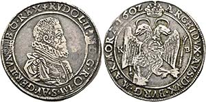Rudolf II. 1576-1612 - 1/2 Taler 1602 KB ... 
