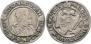 Rudolf II. 1576-1612 - 1/4 Taler 1590 KB ... 