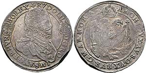 Rudolf II. 1576-1612 - Taler o. J. Kaschau ... 