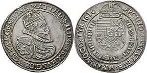 Matthias (1608)-1612-1619 - Taler 1610 Wien ... 