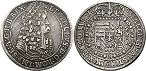 Leopold I. 1657-1705 - Taler 1696 Hall Mm. ... 
